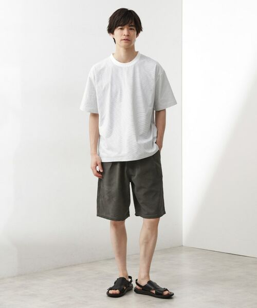 THE SHOP TK / ザ ショップ ティーケー ショート・ハーフ・半端丈パンツ | 2タックワイドショートパンツ | 詳細3