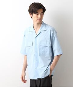 THE SHOP TK / ザ ショップ ティーケー シャツ・ブラウス | CAVEダブルフラップ半袖シャツ【吸水速乾／ストレッチ／洗濯機OK】
