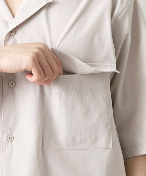 THE SHOP TK / ザ ショップ ティーケー シャツ・ブラウス | CAVEダブルフラップ半袖シャツ【吸水速乾／ストレッチ／洗濯機OK】 | 詳細18
