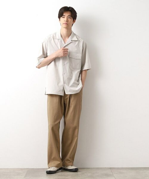 THE SHOP TK / ザ ショップ ティーケー シャツ・ブラウス | CAVEダブルフラップ半袖シャツ【吸水速乾／ストレッチ／洗濯機OK】 | 詳細3