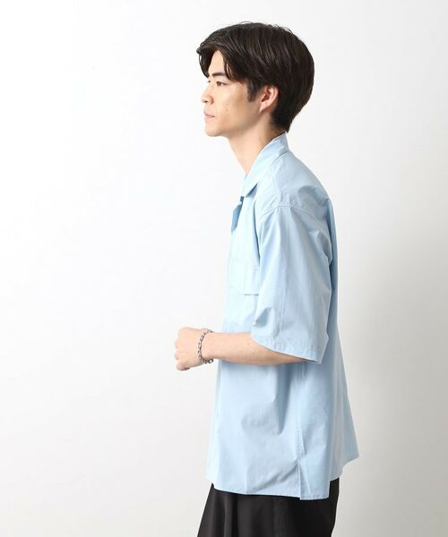 THE SHOP TK / ザ ショップ ティーケー シャツ・ブラウス | CAVEダブルフラップ半袖シャツ【吸水速乾／ストレッチ／洗濯機OK】 | 詳細5