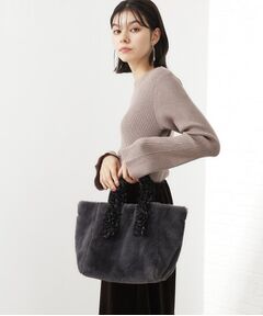 THE SHOP TK / ザ ショップ ティーケー トートバッグ | フリルハンドルフェイクファーバッグ