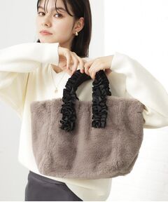 THE SHOP TK / ザ ショップ ティーケー トートバッグ | フリルハンドルフェイクファーバッグ