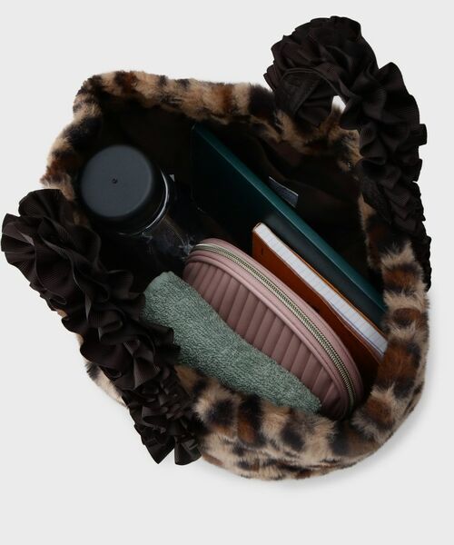 THE SHOP TK / ザ ショップ ティーケー トートバッグ | フリルハンドルフェイクファーバッグ | 詳細13