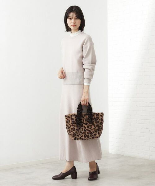 THE SHOP TK / ザ ショップ ティーケー トートバッグ | フリルハンドルフェイクファーバッグ | 詳細3