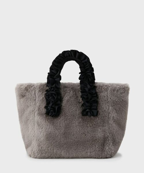 THE SHOP TK / ザ ショップ ティーケー トートバッグ | フリルハンドルフェイクファーバッグ | 詳細5