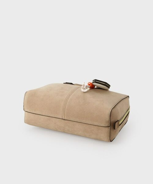 THE SHOP TK / ザ ショップ ティーケー ボストンバッグ | チャーム付きスエードミニボストンバッグ | 詳細10