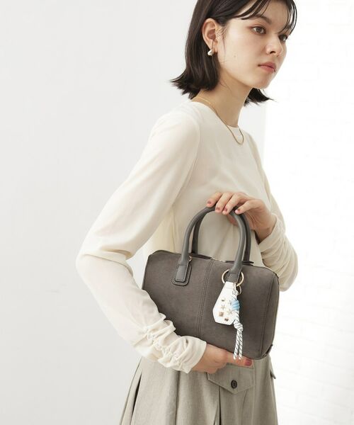 THE SHOP TK / ザ ショップ ティーケー ボストンバッグ | チャーム付きスエードミニボストンバッグ | 詳細2