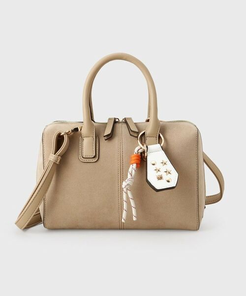 THE SHOP TK / ザ ショップ ティーケー ボストンバッグ | チャーム付きスエードミニボストンバッグ | 詳細7