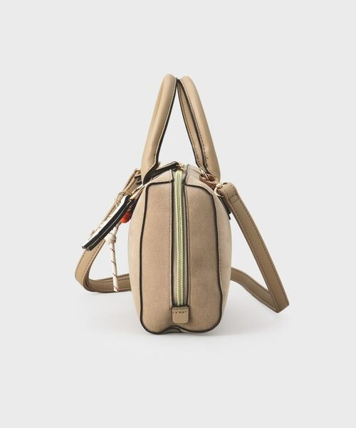 THE SHOP TK / ザ ショップ ティーケー ボストンバッグ | チャーム付きスエードミニボストンバッグ | 詳細8