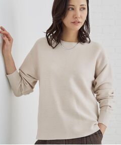 THE SHOP TK / ザ ショップ ティーケー ニット・セーター | 【S-XLサイズ/選べる7色】どこから見ても美しい ガーターニット/毛玉になりにくい/洗濯機OK