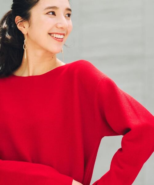 THE SHOP TK / ザ ショップ ティーケー ニット・セーター | 【S-XLサイズ/選べる7色】どこから見ても美しい ガーターニット/毛玉になりにくい/洗濯機OK | 詳細1