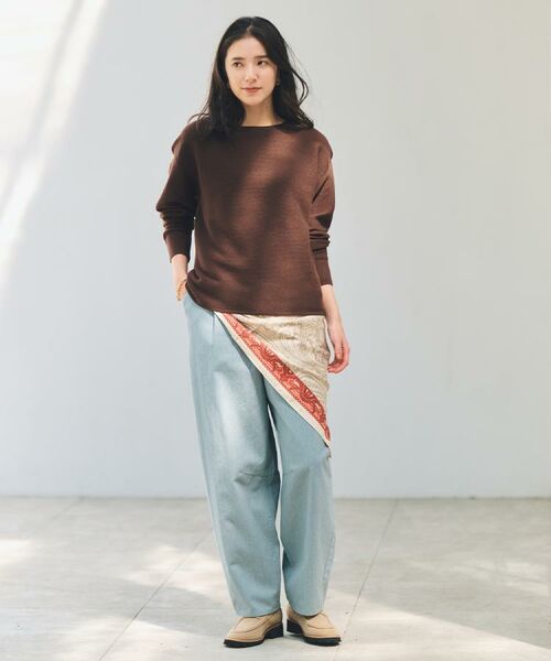 THE SHOP TK / ザ ショップ ティーケー ニット・セーター | 【S-XLサイズ/選べる7色】どこから見ても美しい ガーターニット/毛玉になりにくい/洗濯機OK | 詳細11