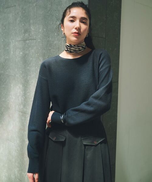 THE SHOP TK / ザ ショップ ティーケー ニット・セーター | 【S-XLサイズ/選べる7色】どこから見ても美しい ガーターニット/毛玉になりにくい/洗濯機OK | 詳細12