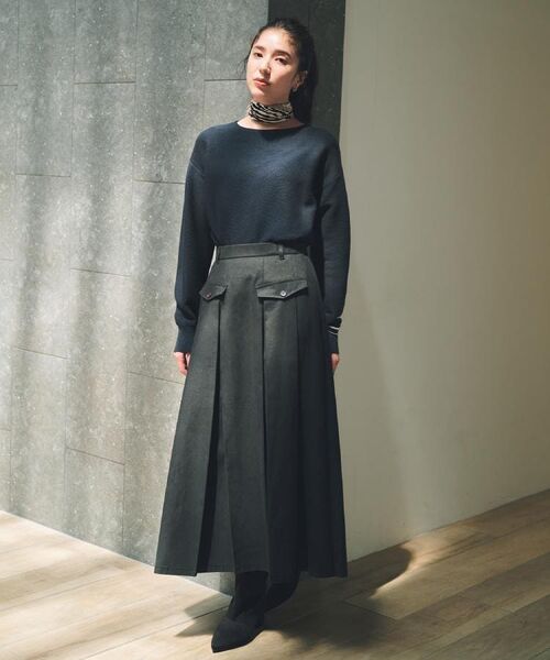 THE SHOP TK / ザ ショップ ティーケー ニット・セーター | 【S-XLサイズ/選べる7色】どこから見ても美しい ガーターニット/毛玉になりにくい/洗濯機OK | 詳細15