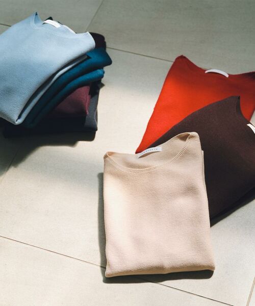 THE SHOP TK / ザ ショップ ティーケー ニット・セーター | 【S-XLサイズ/選べる7色】どこから見ても美しい ガーターニット/毛玉になりにくい/洗濯機OK | 詳細26