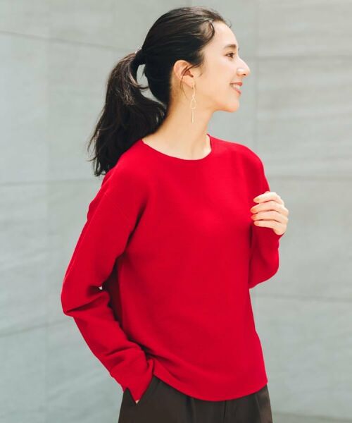 THE SHOP TK / ザ ショップ ティーケー ニット・セーター | 【S-XLサイズ/選べる7色】どこから見ても美しい ガーターニット/毛玉になりにくい/洗濯機OK | 詳細3