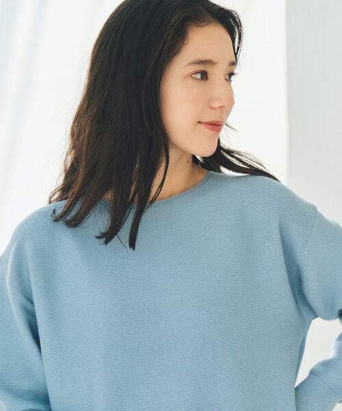 THE SHOP TK / ザ ショップ ティーケー ニット・セーター | 【S-XLサイズ/選べる7色】どこから見ても美しい ガーターニット/毛玉になりにくい/洗濯機OK | 詳細5