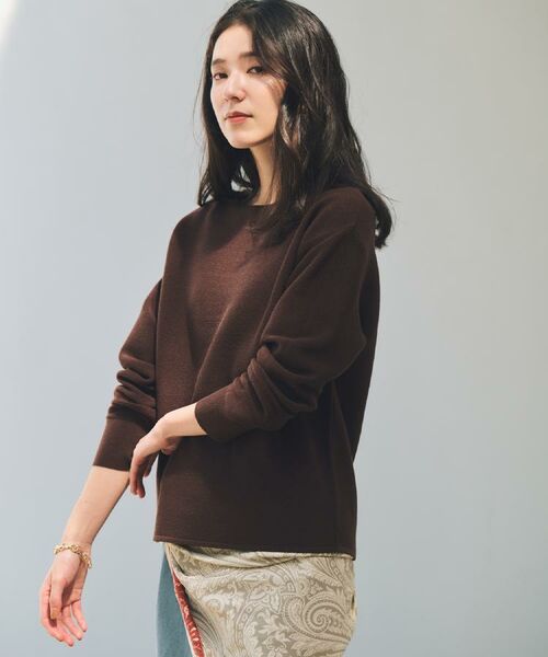 THE SHOP TK / ザ ショップ ティーケー ニット・セーター | 【S-XLサイズ/選べる7色】どこから見ても美しい ガーターニット/毛玉になりにくい/洗濯機OK | 詳細9