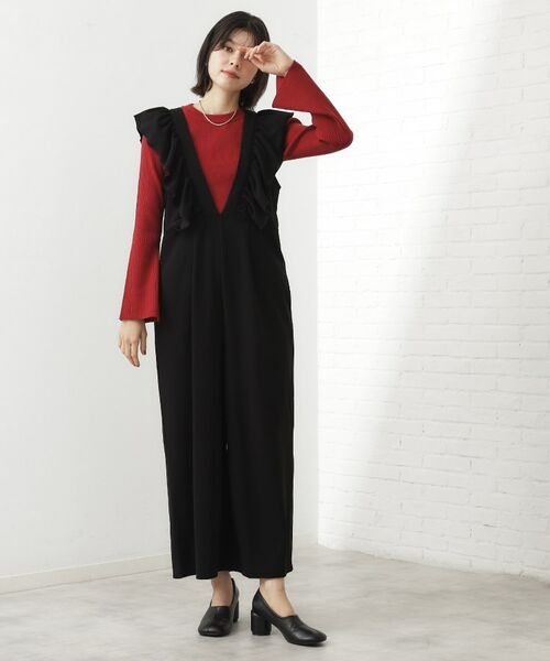 THE SHOP TK / ザ ショップ ティーケー ニット・セーター | 【品よく魅せる】フレアスリーブ リブニット/毛玉になりにくい/静電気防止/洗濯機OK | 詳細18