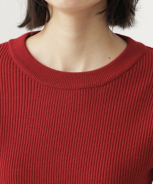 THE SHOP TK / ザ ショップ ティーケー ニット・セーター | 【品よく魅せる】フレアスリーブ リブニット/毛玉になりにくい/静電気防止/洗濯機OK | 詳細23