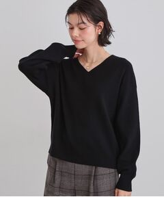 THE SHOP TK / ザ ショップ ティーケー ニット・セーター | 【すっきりシルエットが叶う】大人のためのVネックニット/毛玉になりにくい/静電気防止/洗濯機OK