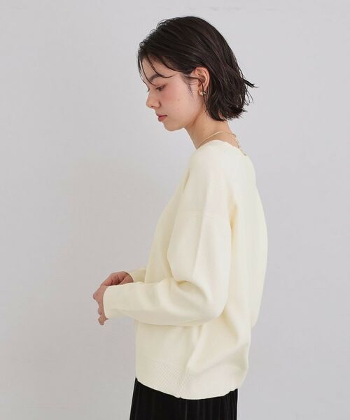 THE SHOP TK / ザ ショップ ティーケー ニット・セーター | 【すっきりシルエットが叶う】大人のためのVネックニット/毛玉になりにくい/静電気防止/洗濯機OK | 詳細12