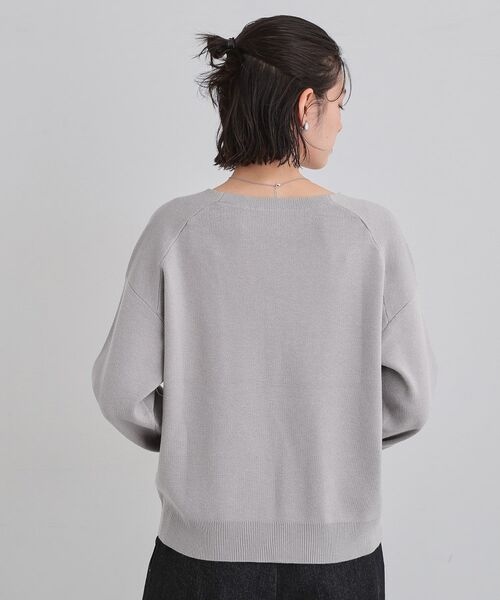 THE SHOP TK / ザ ショップ ティーケー ニット・セーター | 【すっきりシルエットが叶う】大人のためのVネックニット/毛玉になりにくい/静電気防止/洗濯機OK | 詳細16
