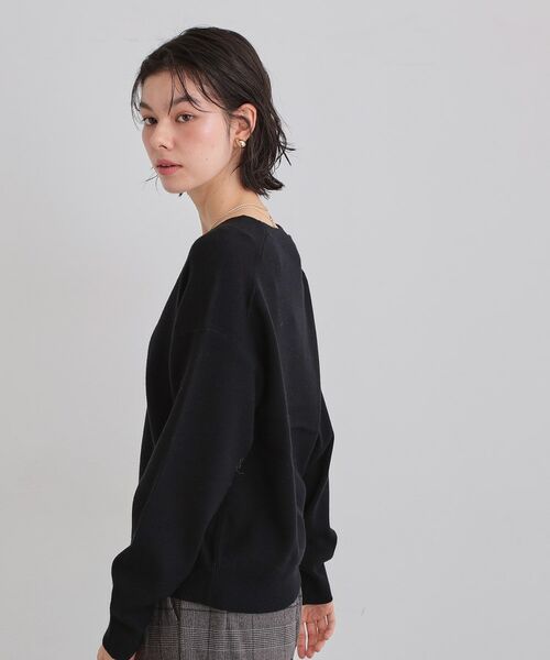 THE SHOP TK / ザ ショップ ティーケー ニット・セーター | 【すっきりシルエットが叶う】大人のためのVネックニット/毛玉になりにくい/静電気防止/洗濯機OK | 詳細20