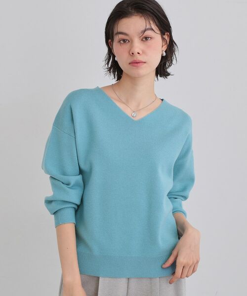 THE SHOP TK / ザ ショップ ティーケー ニット・セーター | 【すっきりシルエットが叶う】大人のためのVネックニット/毛玉になりにくい/静電気防止/洗濯機OK | 詳細28