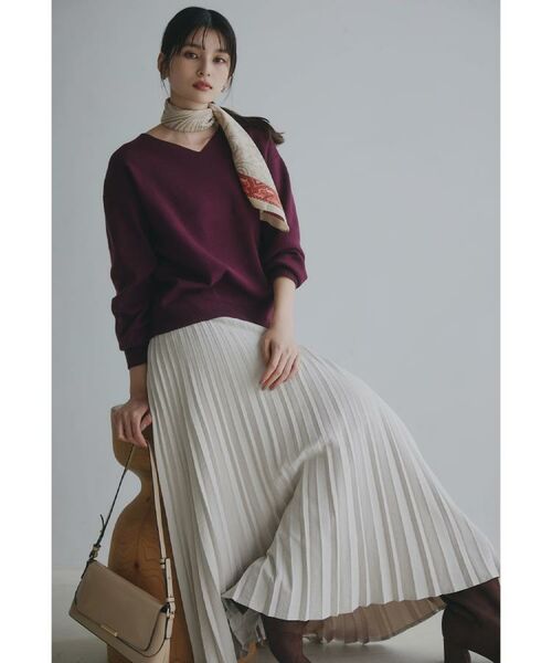 THE SHOP TK / ザ ショップ ティーケー ニット・セーター | 【すっきりシルエットが叶う】大人のためのVネックニット/毛玉になりにくい/静電気防止/洗濯機OK | 詳細6