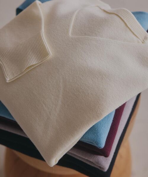 THE SHOP TK / ザ ショップ ティーケー ニット・セーター | 【すっきりシルエットが叶う】大人のためのVネックニット/毛玉になりにくい/静電気防止/洗濯機OK | 詳細7