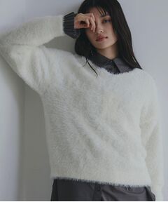 THE SHOP TK / ザ ショップ ティーケー ニット・セーター | 【選べる7色/華やかで柔らか】ふわふわフェザーニット/洗える・前後2WAY