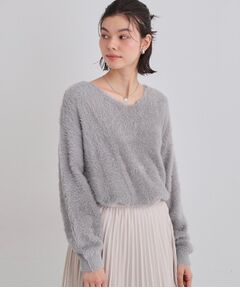 THE SHOP TK / ザ ショップ ティーケー ニット・セーター | 【選べる7色/華やかで柔らか】ふわふわフェザーニット/洗える・前後2WAY