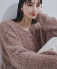 THE SHOP TK / ザ ショップ ティーケー ニット・セーター | 【選べる7色/華やかで柔らか】ふわふわフェザーニット/洗える・前後2WAY