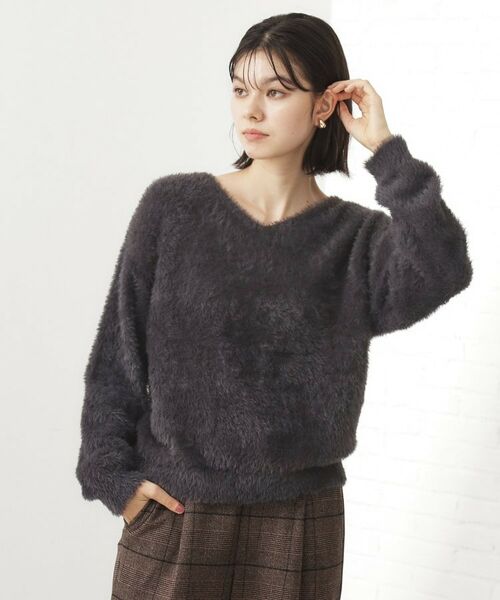THE SHOP TK / ザ ショップ ティーケー ニット・セーター | 【選べる7色/華やかで柔らか】ふわふわフェザーニット/洗える・前後2WAY | 詳細14