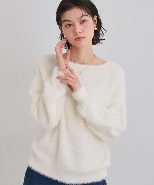 THE SHOP TK / ザ ショップ ティーケー ニット・セーター | 【選べる7色/華やかで柔らか】ふわふわフェザーニット/洗える・前後2WAY | 詳細18