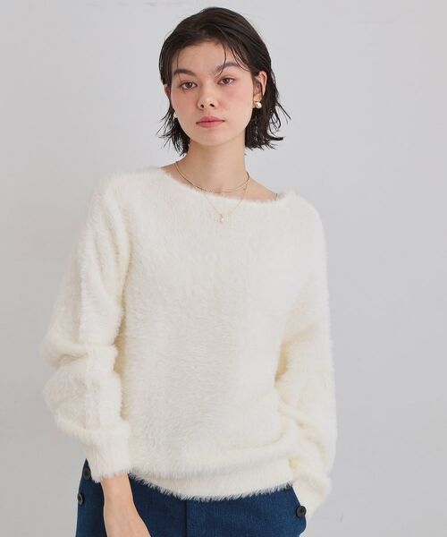 THE SHOP TK / ザ ショップ ティーケー ニット・セーター | 【選べる7色/華やかで柔らか】ふわふわフェザーニット/洗える・前後2WAY | 詳細19