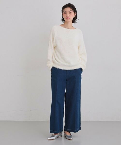 THE SHOP TK / ザ ショップ ティーケー ニット・セーター | 【選べる7色/華やかで柔らか】ふわふわフェザーニット/洗える・前後2WAY | 詳細21