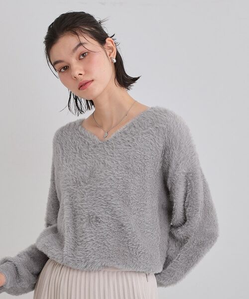 THE SHOP TK / ザ ショップ ティーケー ニット・セーター | 【選べる7色/華やかで柔らか】ふわふわフェザーニット/洗える・前後2WAY | 詳細23