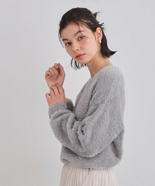 THE SHOP TK / ザ ショップ ティーケー ニット・セーター | 【選べる7色/華やかで柔らか】ふわふわフェザーニット/洗える・前後2WAY | 詳細24