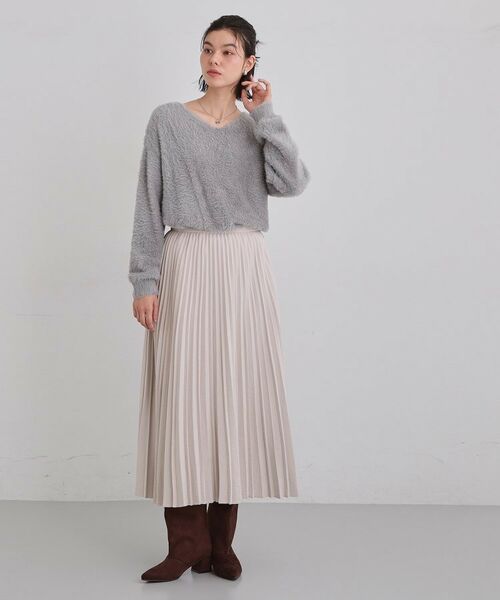 THE SHOP TK / ザ ショップ ティーケー ニット・セーター | 【選べる7色/華やかで柔らか】ふわふわフェザーニット/洗える・前後2WAY | 詳細25