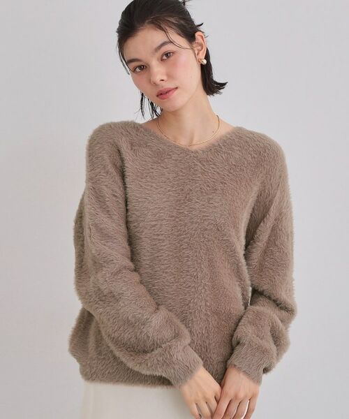 THE SHOP TK / ザ ショップ ティーケー ニット・セーター | 【選べる7色/華やかで柔らか】ふわふわフェザーニット/洗える・前後2WAY | 詳細27