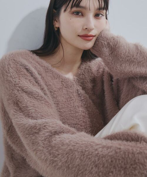 THE SHOP TK / ザ ショップ ティーケー ニット・セーター | 【選べる7色/華やかで柔らか】ふわふわフェザーニット/洗える・前後2WAY | 詳細5