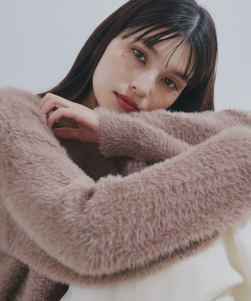 THE SHOP TK / ザ ショップ ティーケー ニット・セーター | 【選べる7色/華やかで柔らか】ふわふわフェザーニット/洗える・前後2WAY | 詳細6