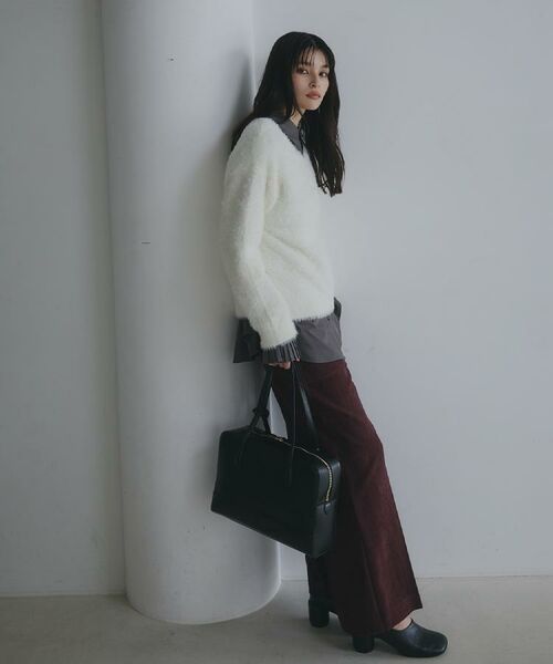 THE SHOP TK / ザ ショップ ティーケー ニット・セーター | 【選べる7色/華やかで柔らか】ふわふわフェザーニット/洗える・前後2WAY | 詳細9