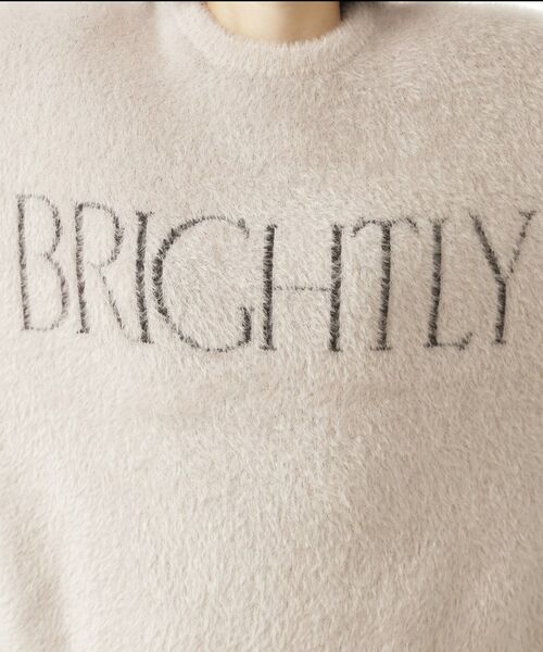 THE SHOP TK / ザ ショップ ティーケー カットソー | ベルベットフェザー ロゴニットプルオーバー | 詳細10