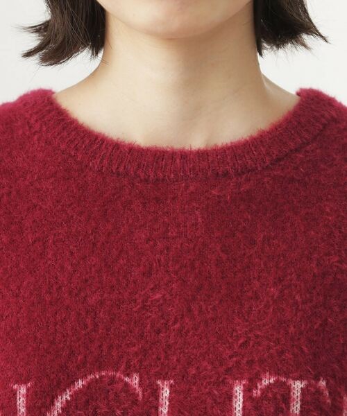 THE SHOP TK / ザ ショップ ティーケー カットソー | ベルベットフェザー ロゴニットプルオーバー | 詳細22