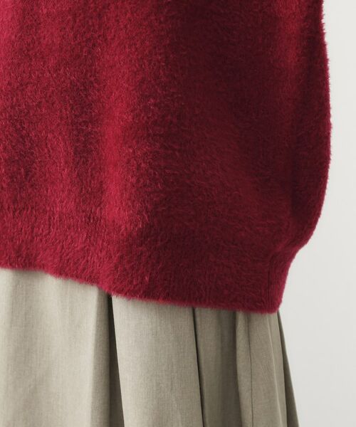 THE SHOP TK / ザ ショップ ティーケー カットソー | ベルベットフェザー ロゴニットプルオーバー | 詳細24