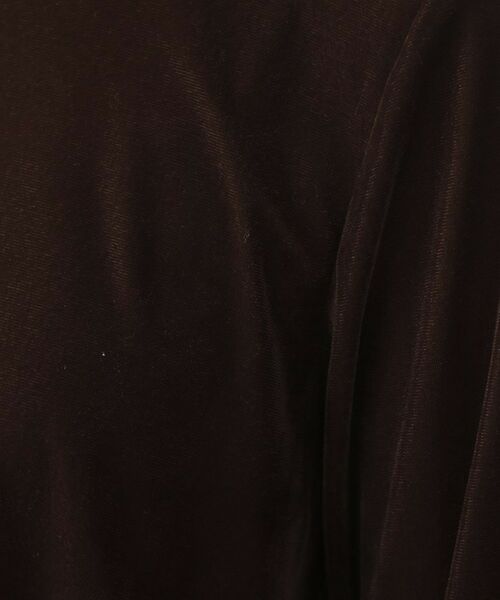 THE SHOP TK / ザ ショップ ティーケー カットソー | 【程よいシアー感】ベロア袖クシュプルオーバー | 詳細12
